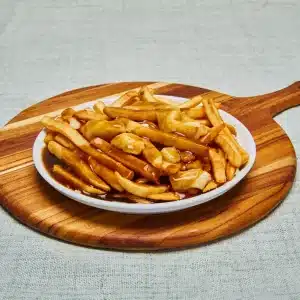 Plate of fries with gravy