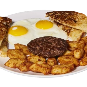 Homestyle Hamburger Steak & Eggs